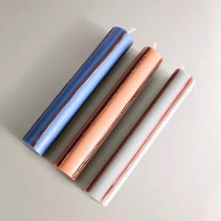 PACK VELAS COMPRIDAS RISCAS (PACK DE 3)