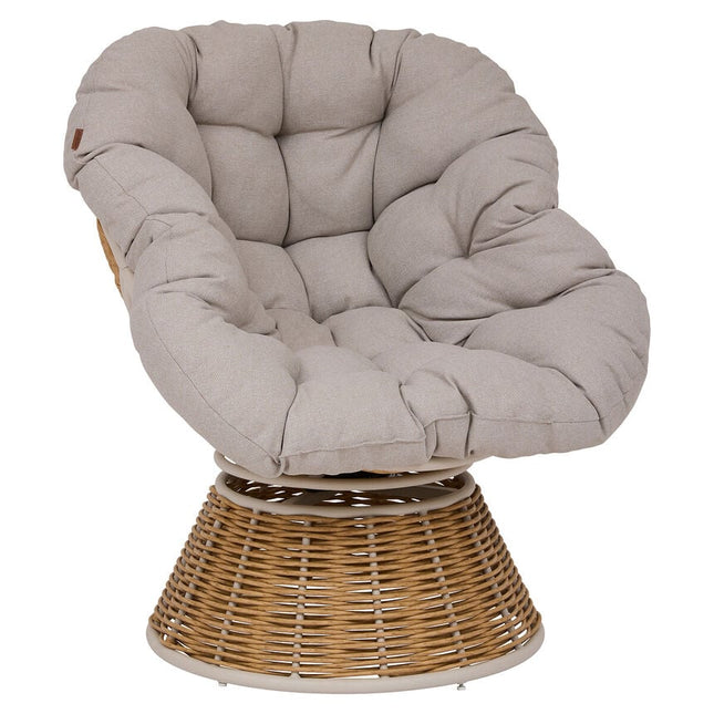 Cadeira giratória NYMELY com almofadão