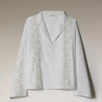 CAMISA ALGODÃO BORDADOS