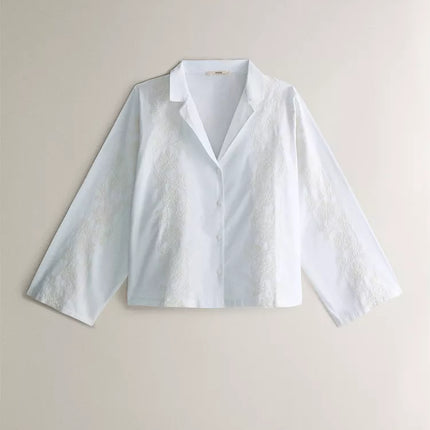 CAMISA ALGODÃO BORDADOS