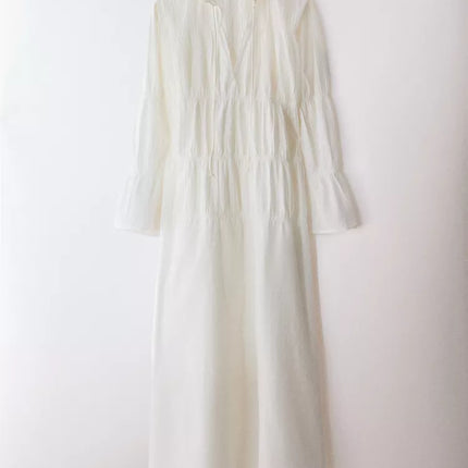 VESTIDO PORMENOR FRANZIDO