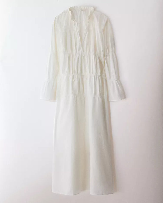 VESTIDO PORMENOR FRANZIDO