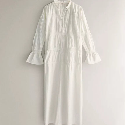 VESTIDO PORMENOR FRANZIDO