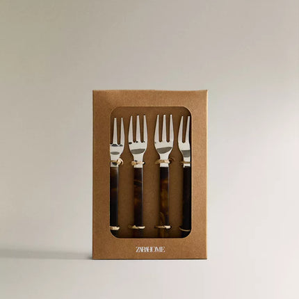 PACK GARFOS SOBREMESA ESTAMPADO (PACK DE 4)
