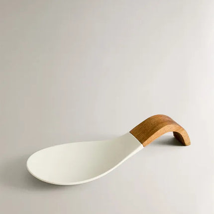 POUSA-COLHER MADEIRA SILICONE
