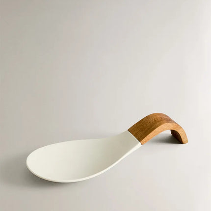 POUSA-COLHER MADEIRA SILICONE