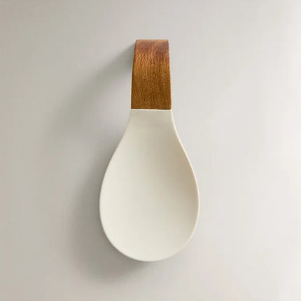POUSA-COLHER MADEIRA SILICONE