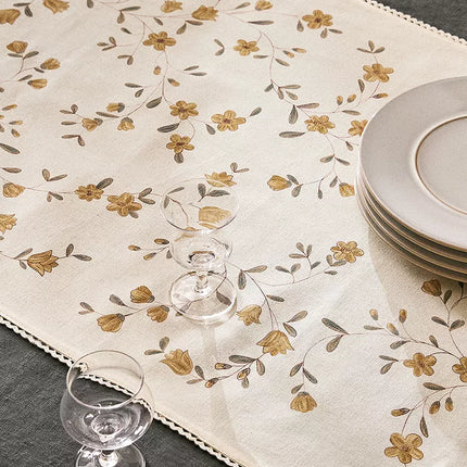 CORREDOR DE MESA ESTAMPADO DE FLORES