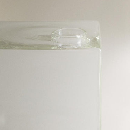 VASO VIDRO QUADRADO