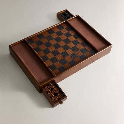 JOGO DE DAMAS MADEIRA