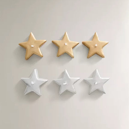 PACK DE VELAS TEALIGHT COM ESTRELAS DE NATAL (PACK DE 6)