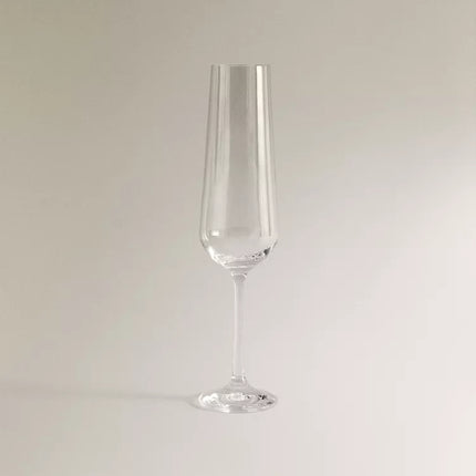 TAÇA FLUTE VIDRO CRISTALINO