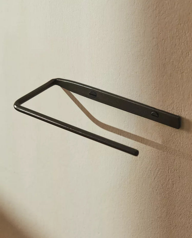 PORTA-ROLOS CASA DE BANHO METAL ESCURO