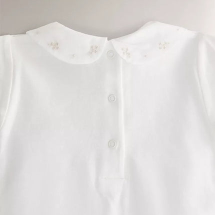 BODY INFANTIL BORDADO FLOR