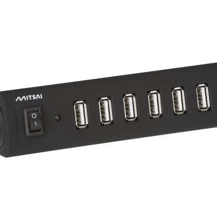 Hub MITSAI H500 (USB 2.0 - 7 Portas - Preto)