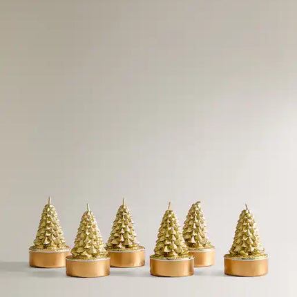 PACK MINIVELAS ABETO NATAL (PACK DE 6)