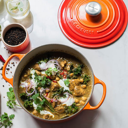 Cocotte redonda de ferro fundido