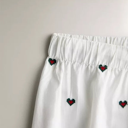 CALÇAS PIJAMA ALGODÃO CORAÇÕES NATAL