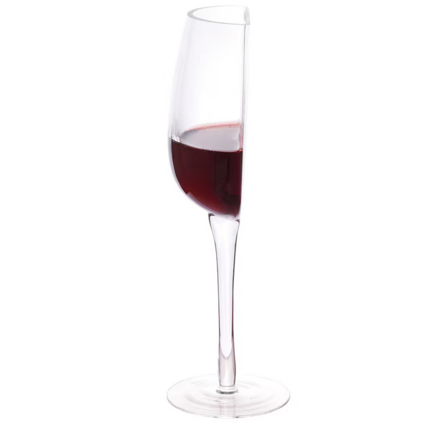 Meio copo de vinho
