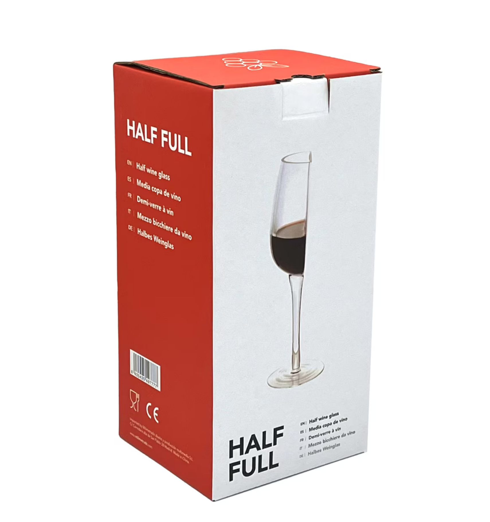 Meio copo de vinho