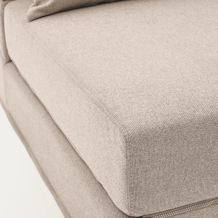 Pufe-cama convertível Arty bege 70 x 89 (200) cm