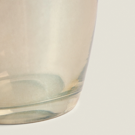 VASO VIDRO EFEITO LUSTROSO ALTO