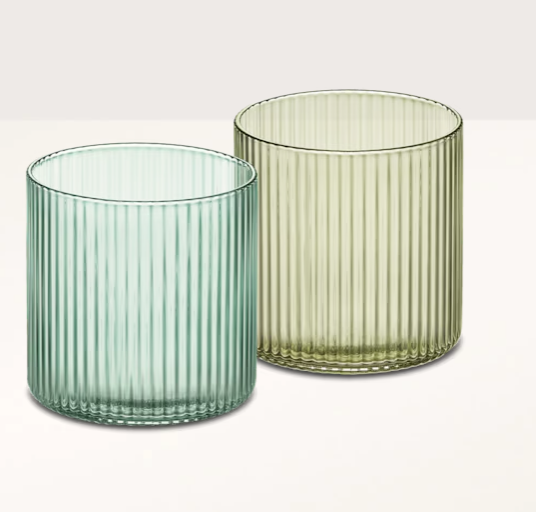 Copos de vidro Conjunto de dois copos