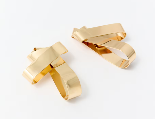 Brincos de Fita Origami
