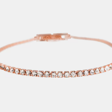 Pulseira Promociones com Acabamento em Ouro Rosa de 18k com Zirconita Brilhante