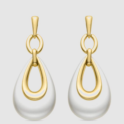 Brincos Africa com acabamento em Ouro Amarelo de 18k