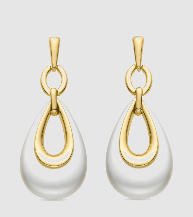 Brincos Africa com acabamento em Ouro Amarelo de 18k