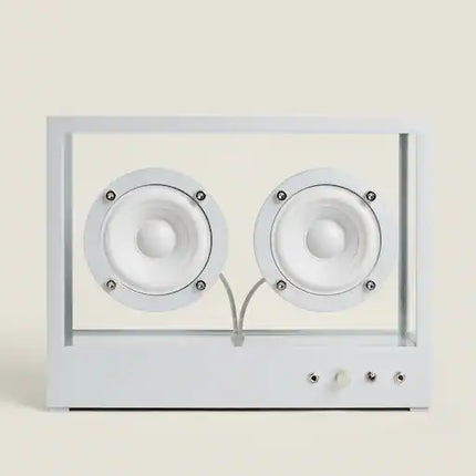 COLUNA VIDRO ALUMÍNIO SMALL TRANSPARENT SPEAKER