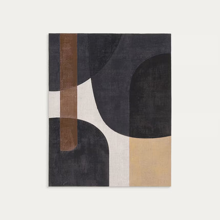 Tela abstrata Tonol castanho 100 x 80 cm