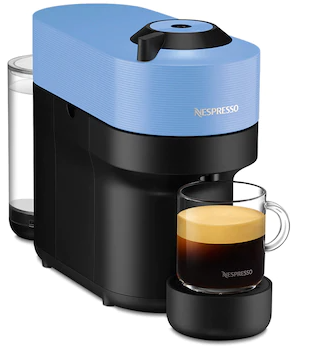 Vertuo Pop Pacific Blue Nespresso A ELEVAÇÃO DO CAFÉ…AGORA A CORES.  Com conectividade