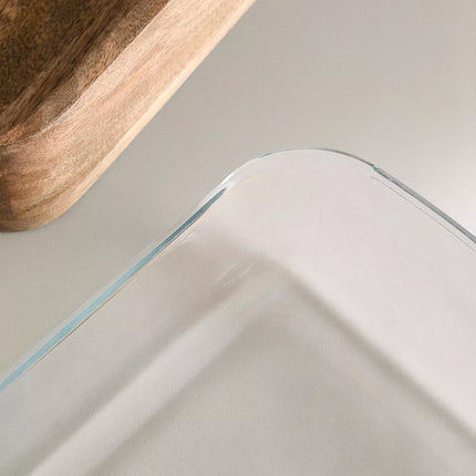 Travessa Forno Vidro e Madeira de Mangueira