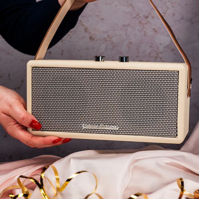 Coluna portátil bluetooth com Alça Vintage Cuisine