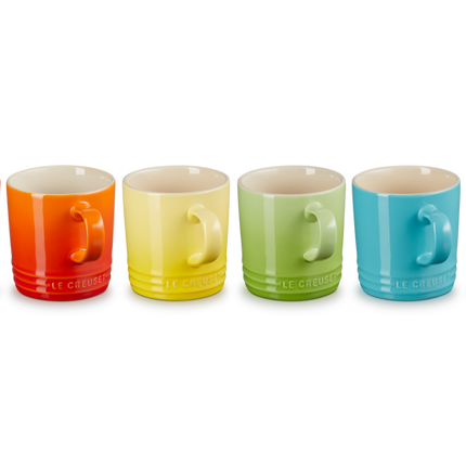 Set 6 chávenas Arco-íris em cerâmica de grés