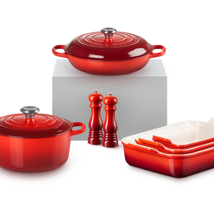 Set essencial com 7 peças de utensílios de cozinha