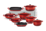 Set versátil com 8 peças em ferro fundido e um detergente
