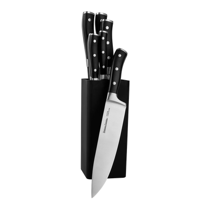 Bloco com 7 facas de cozinha Vintage Cuisine