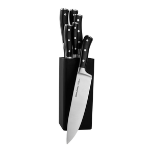 Bloco com 7 facas de cozinha Vintage Cuisine