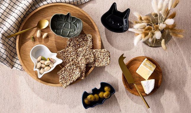 Set de 4 mini pratos Halloween em cerâmica