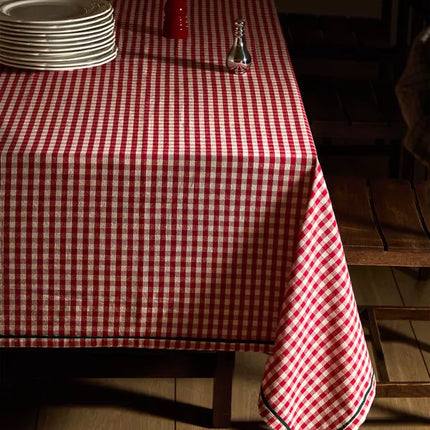 TOALHA DE MESA ALGODÃO QUADRADOS NATAL