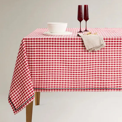 TOALHA DE MESA ALGODÃO QUADRADOS NATAL