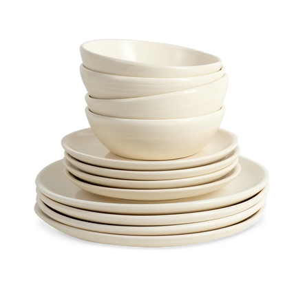 Serviço de mesa para 4 pessoas em faiança Vintage Cuisine