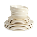 Serviço de mesa para 4 pessoas em faiança Vintage Cuisine
