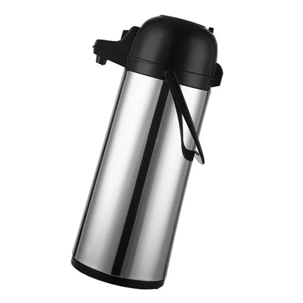 Garrafa Térmica Com Revestimento De Vidro E Exterior Em Aço Inox Para Bebidas Quentes 1,9l Doméstico