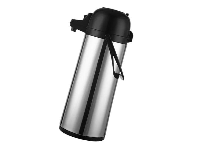 Garrafa Térmica Com Revestimento De Vidro E Exterior Em Aço Inox Para Bebidas Quentes 1,9l Doméstico