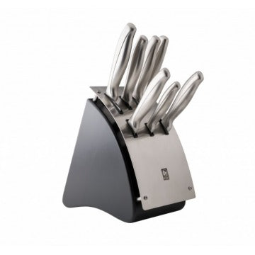 Bloco Preto Mate Facas Absolute 7 Peças Icel