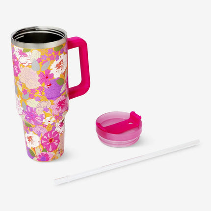 Copo com estampado floral - 1,2 L